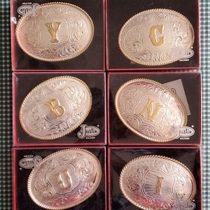 Justin Silver - Belt Buckle Various Letters
